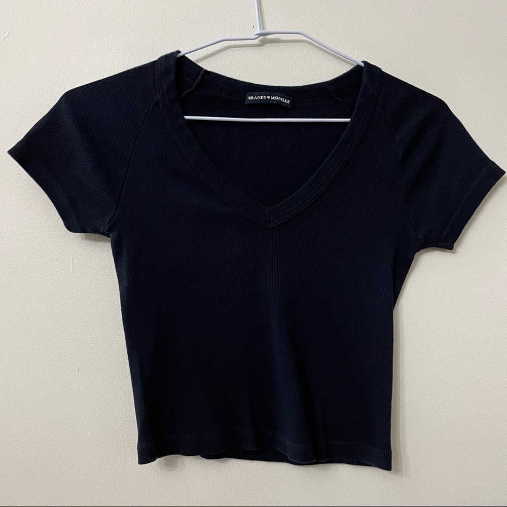 Brandy Melville Cropped V-Neck